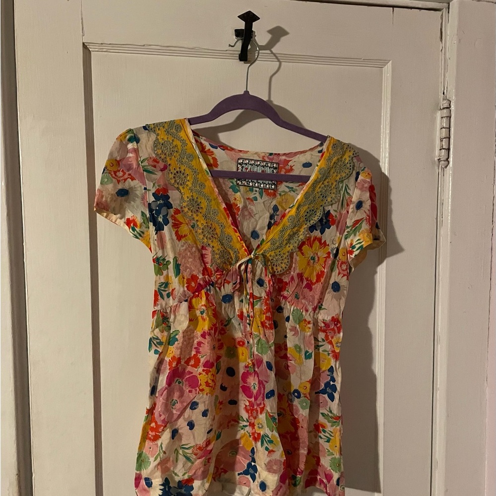 Johnny Was Floral Top